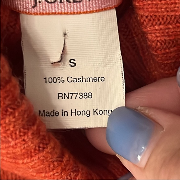 J Crew 100% Cashmere Turtleneck Sweater Size
XS Pumpkin Orange - Picture 5 of 8